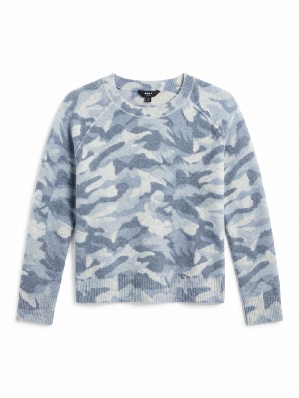 NWT- AQUA CASHMERE 100% - CAMO SWEATER